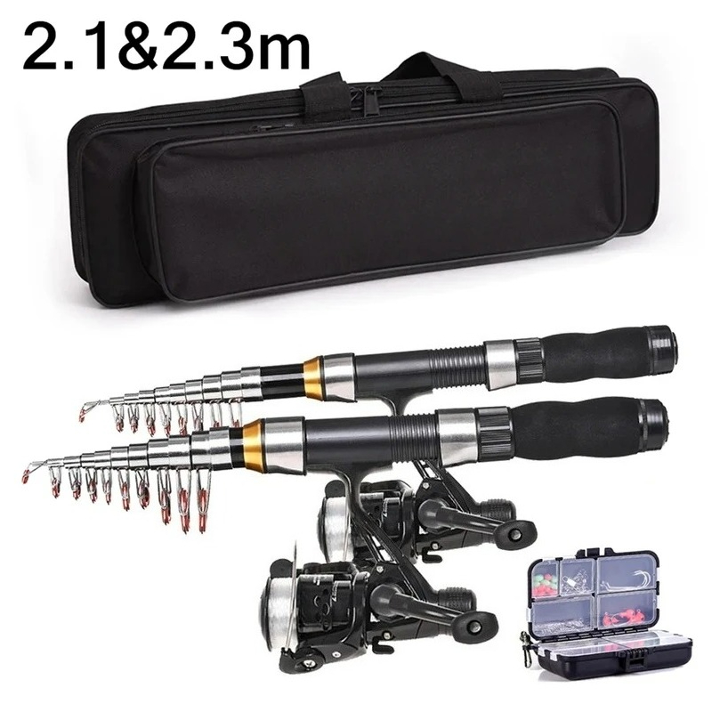 Spincast Reel - BRAVMAK 2.1/ 2.3 mTelescopic الصيد رود